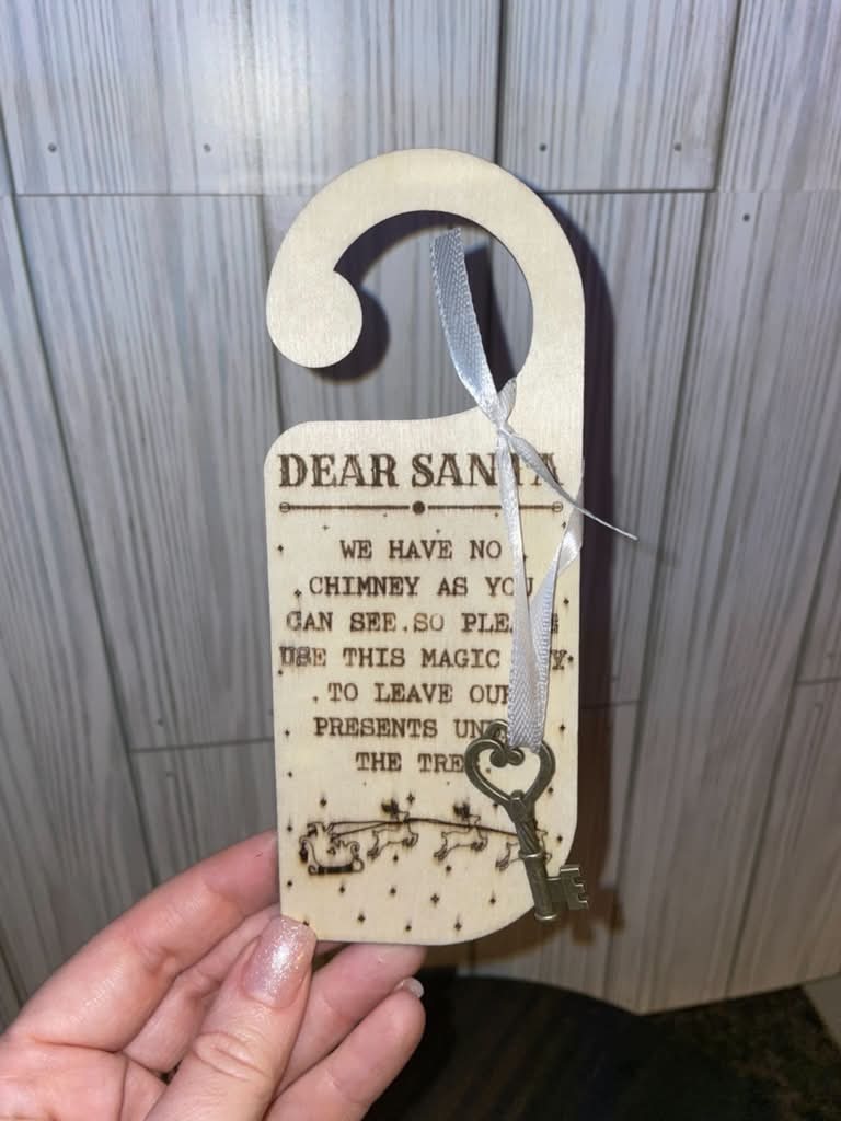 🔑 Dear Santa Magic Key Door Hanger 🎅✨