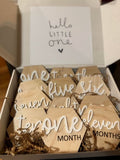 Baby Milestone Markers — Months 1-12 (Engraved or 3D Layered Wood)