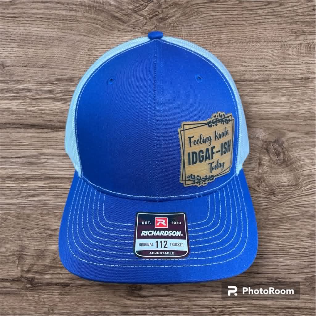Custom Leather Patch Hat — Richardson 112 Snapback