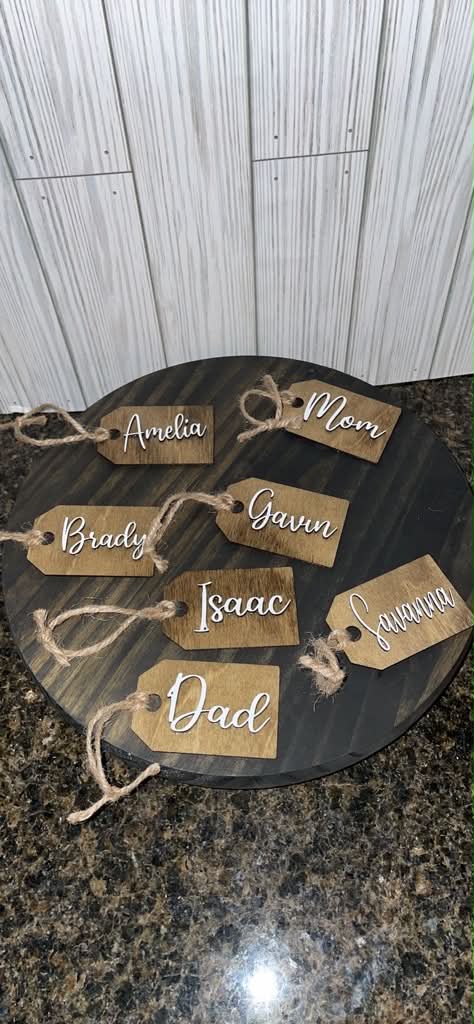 🏷️ Personalized Layered Name Tags ✨
