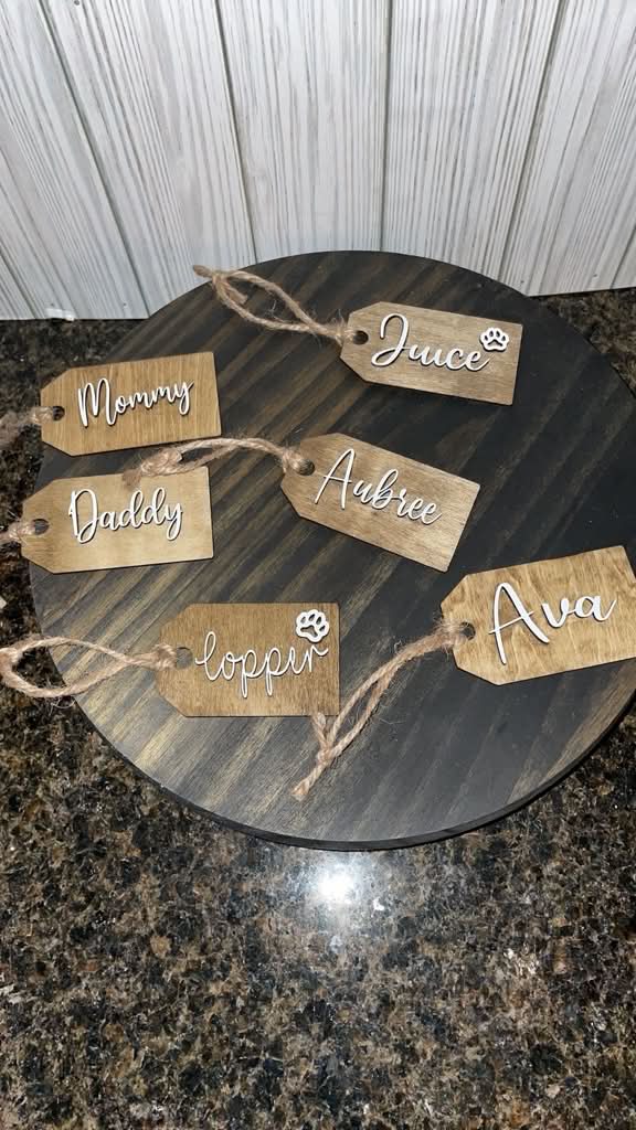 🏷️ Personalized Layered Name Tags ✨