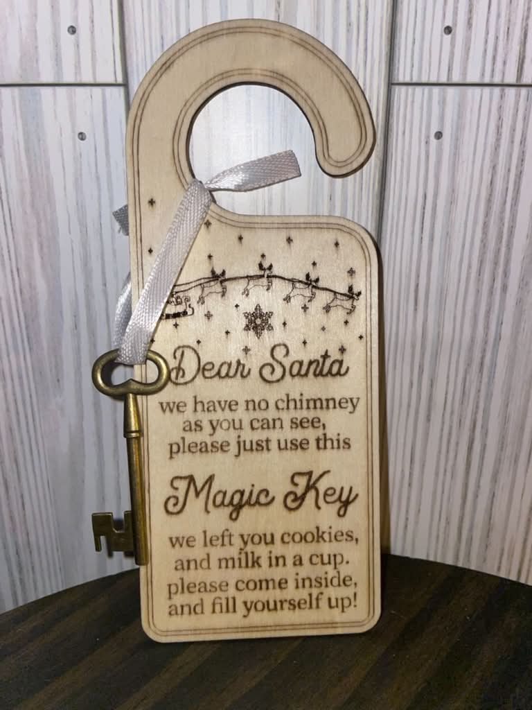 🔑 Dear Santa Magic Key Door Hanger 🎅✨