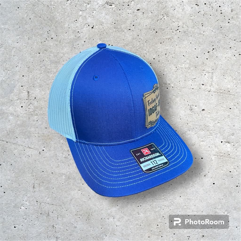Custom Leather Patch Hat — Richardson 112 Snapback