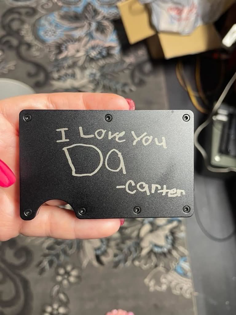 Custom Engraved Minimalist Metal Wallet — Slim RFID Card Holder