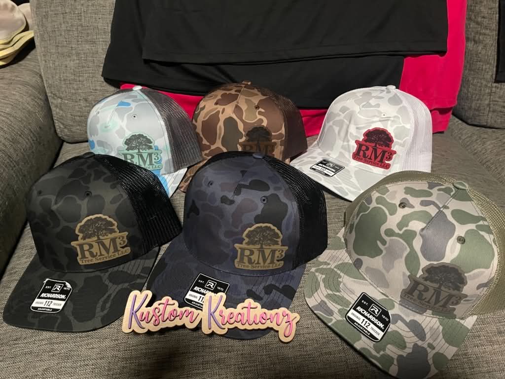 Custom Leather Patch Hat — Richardson 112 Snapback