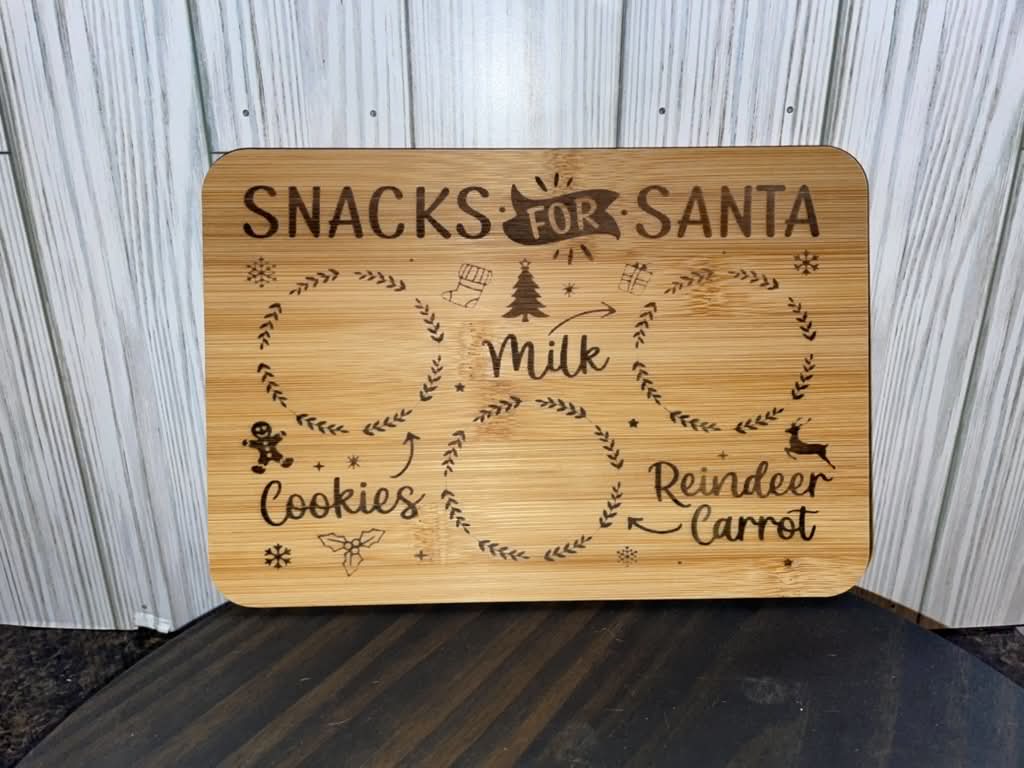 🎅 Personalized Santa Treat Trays 🎄🍪🥛