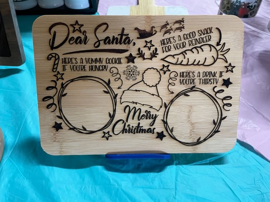 🎅 Personalized Santa Treat Trays 🎄🍪🥛