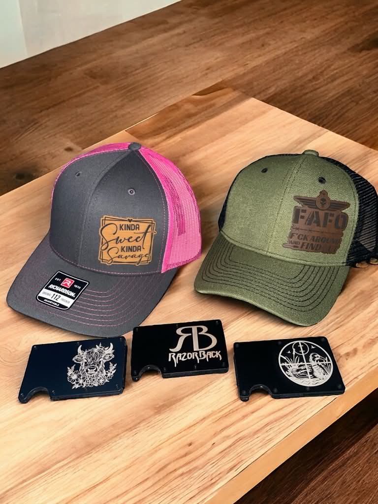 Custom Leather Patch Hat — Richardson 112 Snapback
