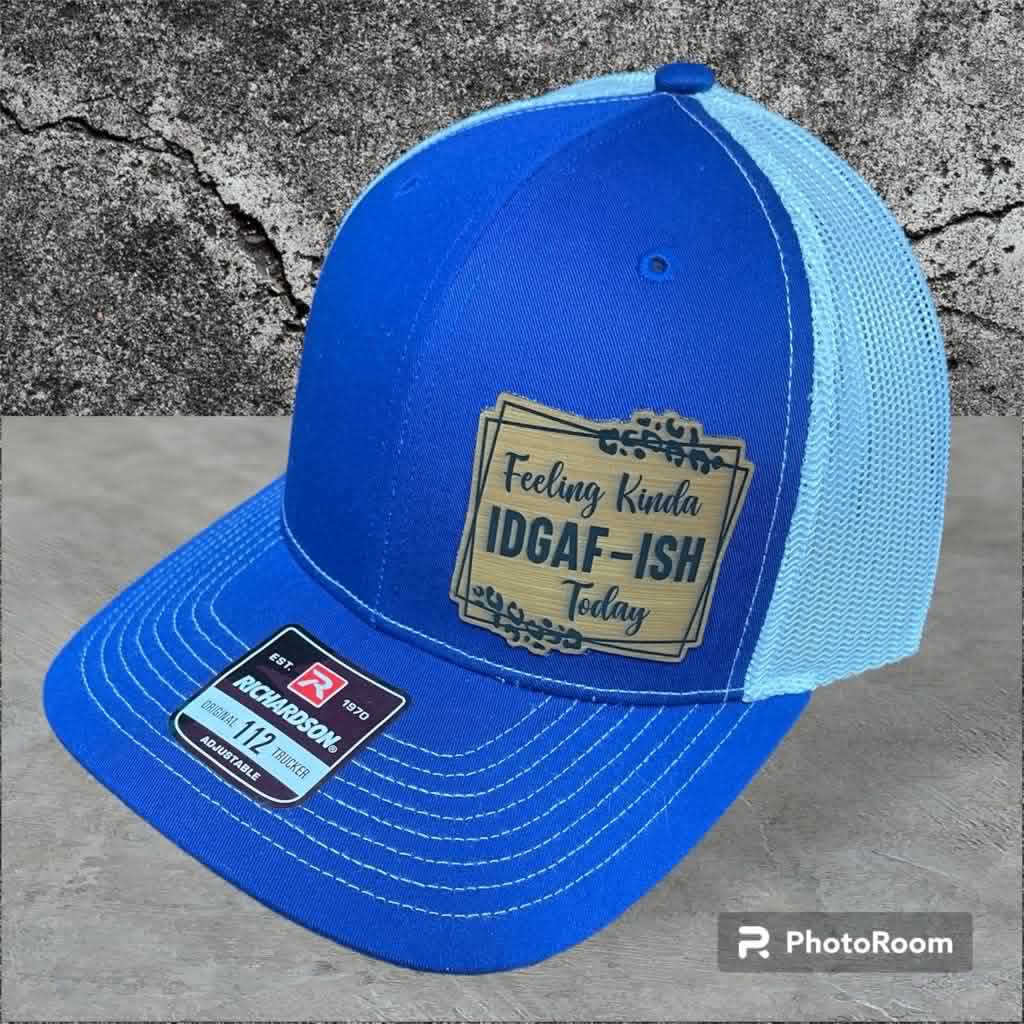 Custom Leather Patch Hat — Richardson 112 Snapback